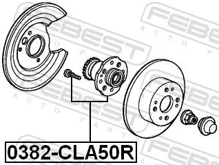 FEBEST Wheel Hub (0382-CLA50R)