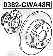 FEBEST Wheel Hub (0382-CWA48R)