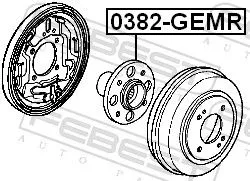 FEBEST Wheel Hub (0382-GEMR)