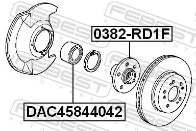 FEBEST Wheel Hub (0382-RD1F)
