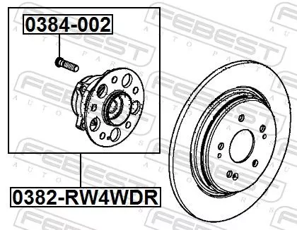 FEBEST Wheel Hub (0382-RW4WDR)