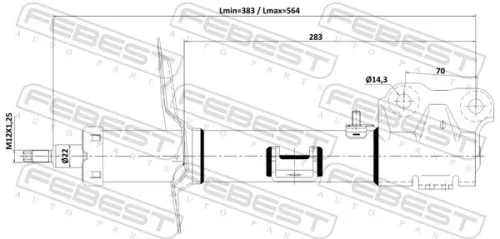 FEBEST Shock Absorber (04110-006FR)