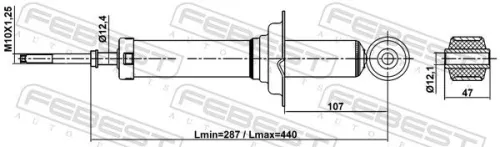 FEBEST Shock Absorber (04110-011R)