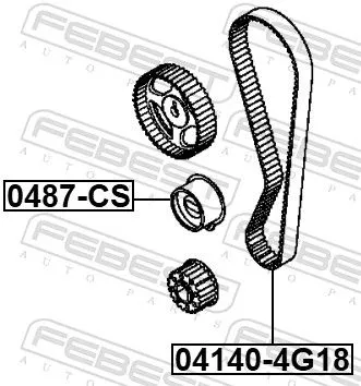 FEBEST Timing Belt (04140-4G18)