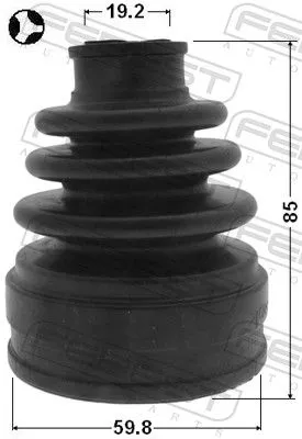 FEBEST Bellow, drive shaft (0415-CWRT)