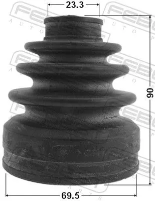 FEBEST Bellow, drive shaft (0415-CY34AT)