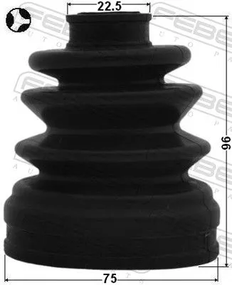 FEBEST Bellow, drive shaft (0415-N94T)
