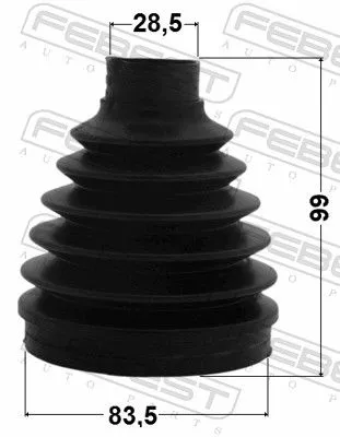 FEBEST Bellow, drive shaft (0415P-V97)