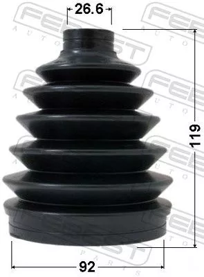 FEBEST Bellow, drive shaft (0417P-V75)