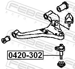 FEBEST Ball Joint (0420-302)