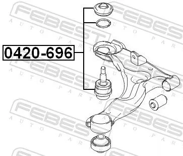 FEBEST Ball Joint (0420-696)