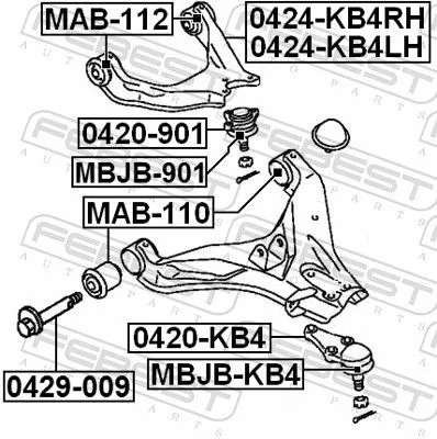 FEBEST Ball Joint (0420-901)