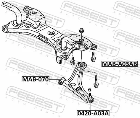 FEBEST Ball Joint (0420-A03A)