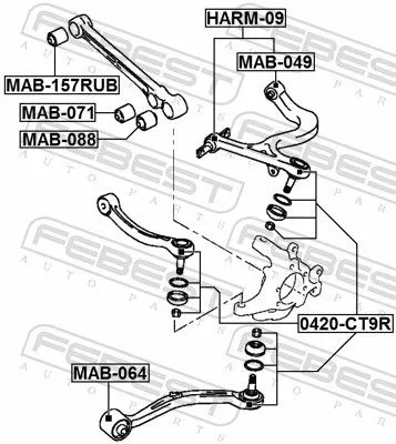 FEBEST Ball Joint (0420-CT9R)