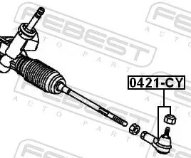 FEBEST Tie Rod End (0421-CY)