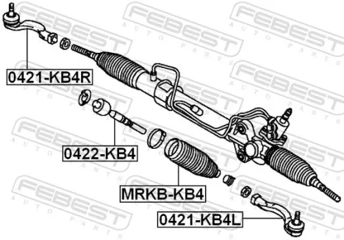FEBEST Tie Rod End (0421-KB4R)