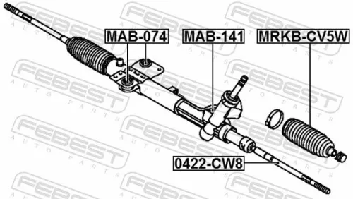 FEBEST Inner Tie Rod (0422-CW8)