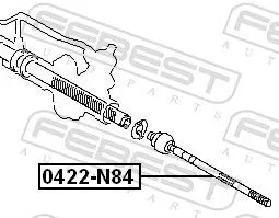 FEBEST Inner Tie Rod (0422-N84)