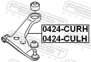 FEBEST Control/Trailing Arm, wheel suspension (0424-CULH)