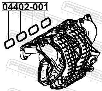 FEBEST Gasket, intake manifold (04402-001)