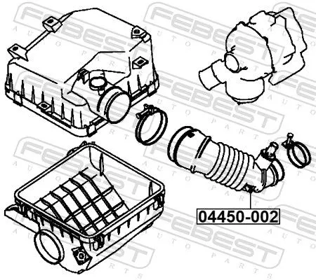 FEBEST Hose, air supply (04450-002)