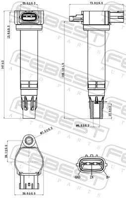 FEBEST Ignition Coil (04640-002)
