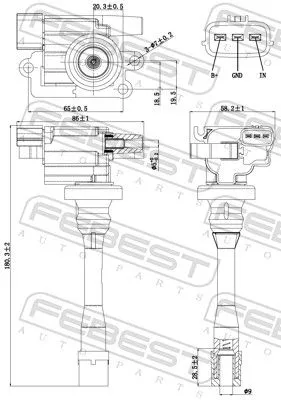 FEBEST Ignition Coil (04640-003)