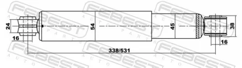 FEBEST Shock Absorber (04655704R)