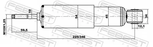 FEBEST Shock Absorber (04655705F)