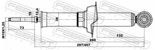 FEBEST Shock Absorber (04658544R)