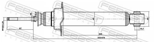 FEBEST Shock Absorber (04658554F)