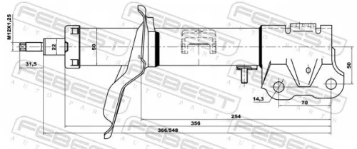 FEBEST Shock Absorber (04660882FR)