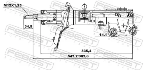 FEBEST Shock Absorber (04660895FR)