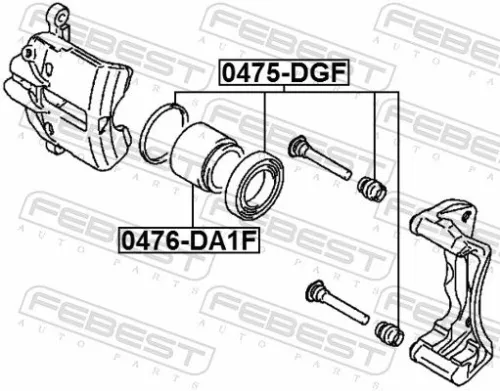 FEBEST Repair Kit, brake caliper (0475-DGF)
