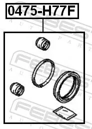 FEBEST Repair Kit, brake caliper (0475-H77F)
