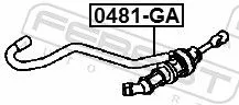 FEBEST Master Cylinder, clutch (0481-GA)