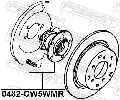 FEBEST Wheel Hub (0482-CW5WMR)