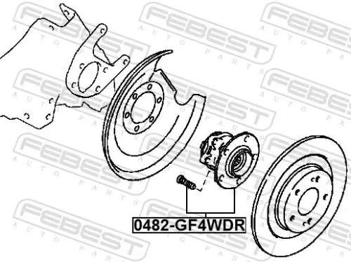 FEBEST Wheel Hub (0482-GF4WDR)