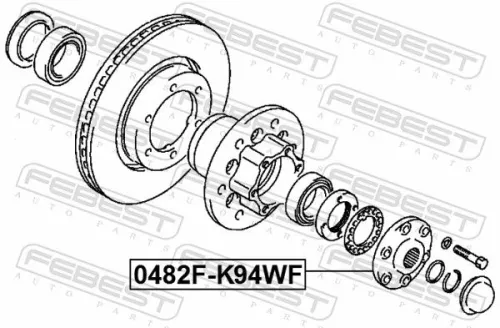 FEBEST Wheel Hub (0482F-K94WF)