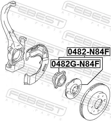 FEBEST Wheel Hub (0482G-N84F)