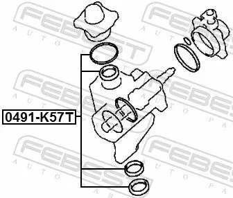 FEBEST Repair Kit, steering gear (0491-K57T)