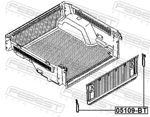 FEBEST Bonnet Cable (05109-BT)