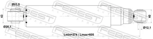 FEBEST Shock Absorber (05110-004R)