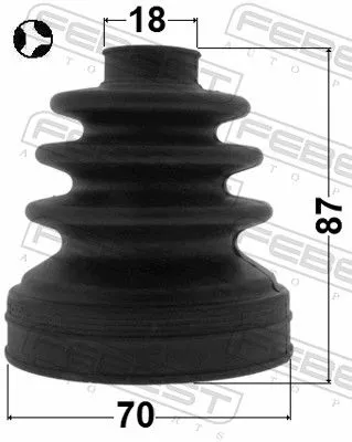 FEBEST Bellow, drive shaft (0515-DY5WT)