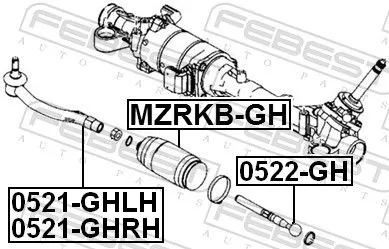 FEBEST Tie Rod End (0521-GHLH)