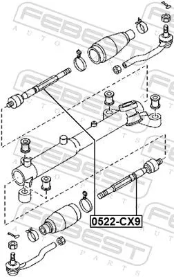 FEBEST Inner Tie Rod (0522-CX9)