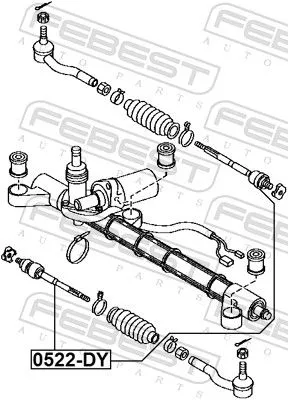 FEBEST Inner Tie Rod (0522-DY)