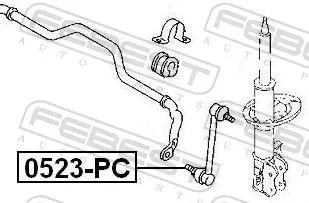 FEBEST Link/Coupling Rod, stabiliser bar (0523-PC)