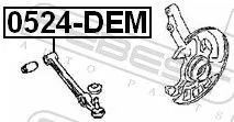 FEBEST Control/Trailing Arm, wheel suspension (0524-DEM)