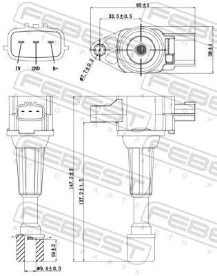 FEBEST Ignition Coil (05640-001)